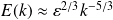 E(k) \approx \varepsilon ^{2/3} k^{-5/3}